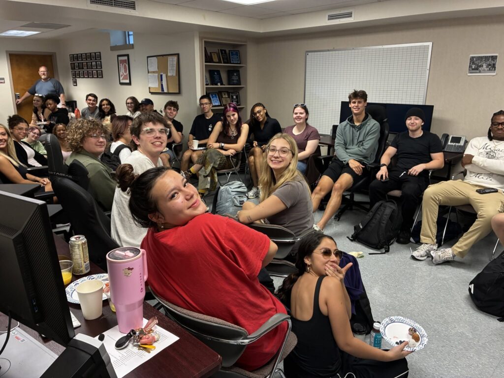 TV-10's Fall 2026 group sitting in a group smiling at the camera.